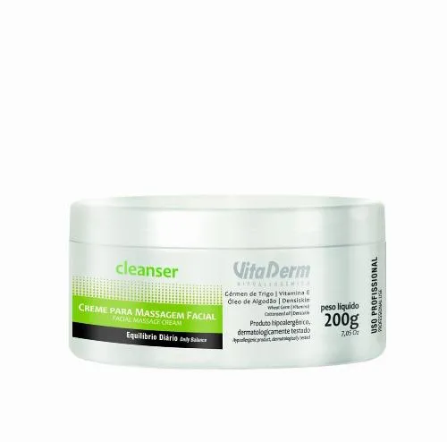 Creme de Massagem Vita Derm Facial Cleanser 200g
