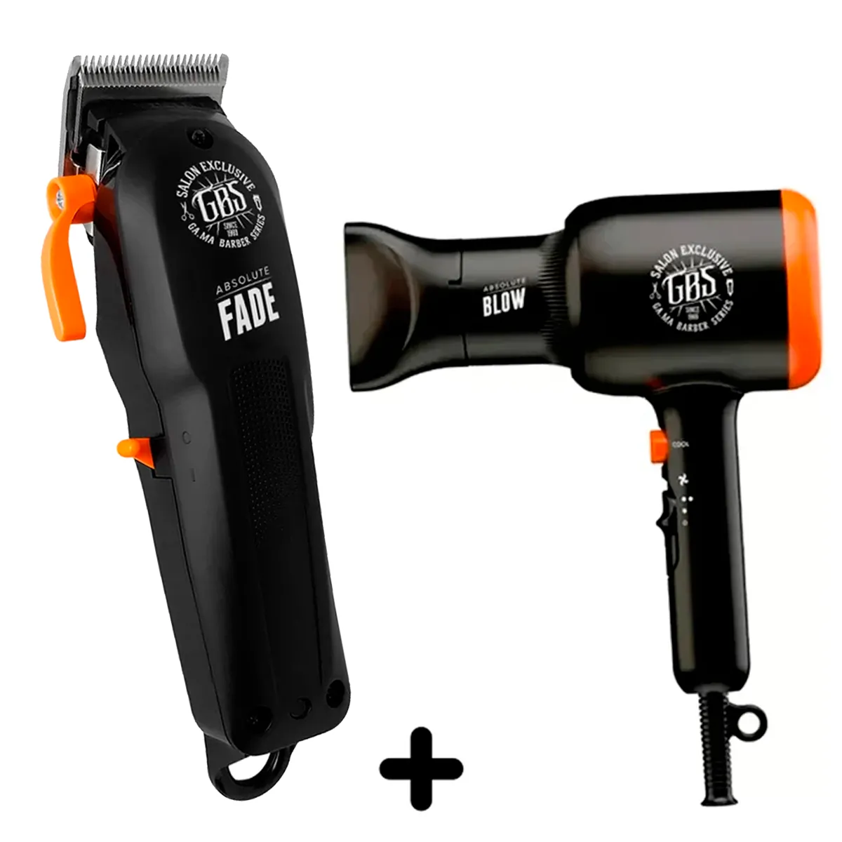 Kit Máquina de Corte GBS Fade Cordless + Secador GBS Blow 220V