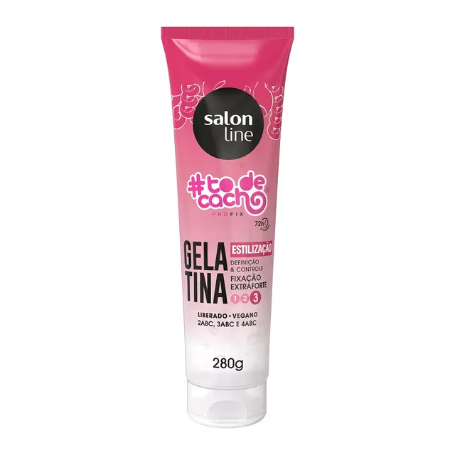 Gelatina Fixação Extra Forte #todecacho Estilização 280g - Salon Line