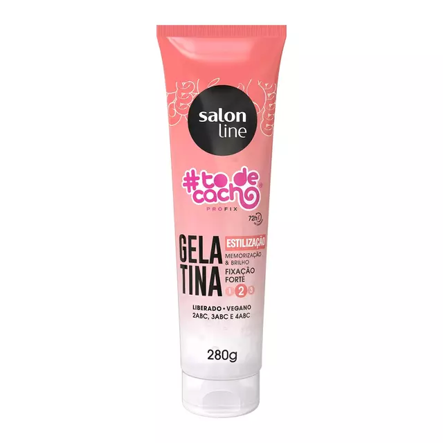 Gelatina Fixação Forte #todecacho Estilização 280g - Salon Line