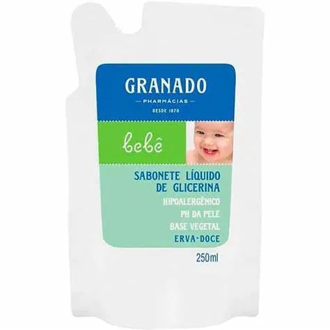 Granado Sabonete Líquido Refil  de Glicerina Bebê Erva-doce 250ml