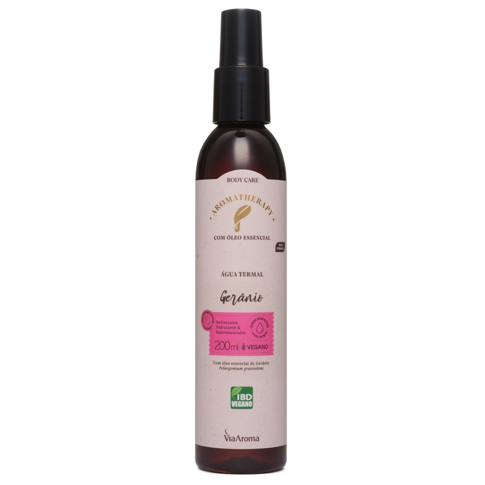 Água Termal com Óleo Essencial de Gerânio Via Aroma - 200ml