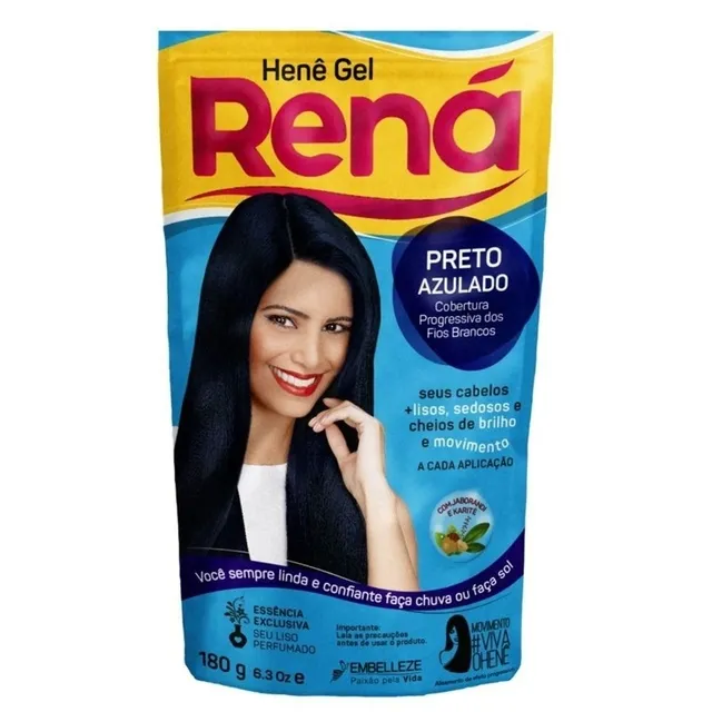 HENE RENA GEL PRETO AZULADO 180G
