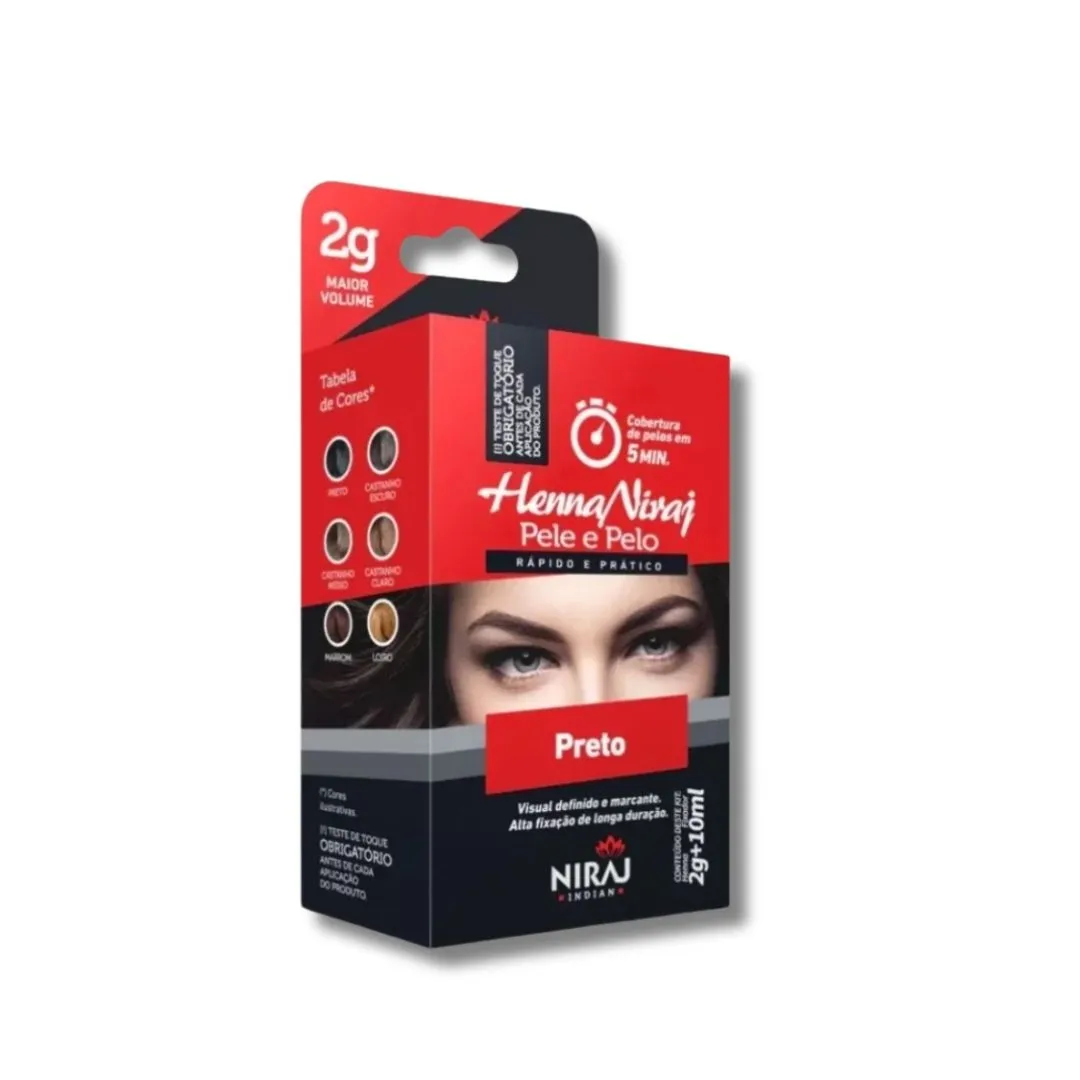 Henna Niraj 1,5g Preto