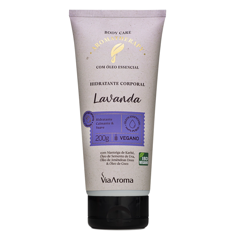 Hidratante Corporal Lavanda Aromatherapy Via Aroma - 200g