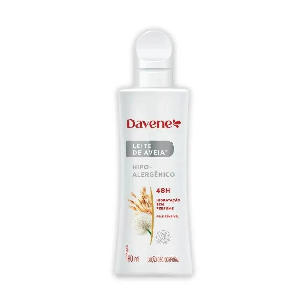 Hidratante Leite de Aveia Davene Hipoalergênico 180ml