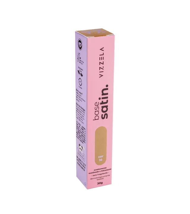 Base líquida Satin - cor 10 Vizzela