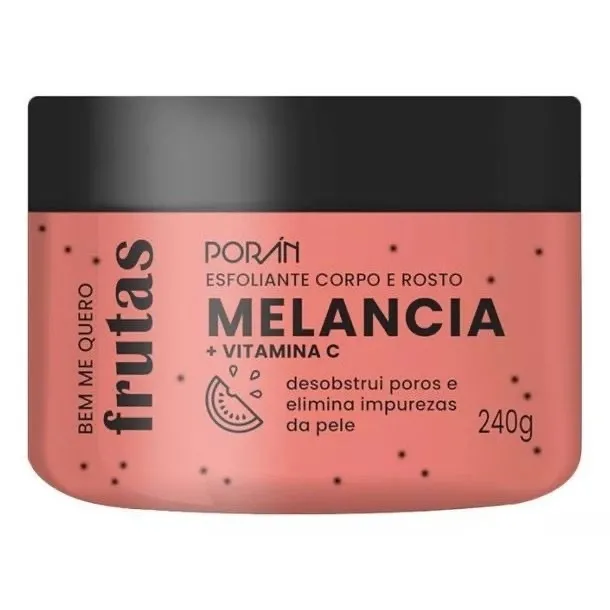 Esfoliante corpo e rosto Poran Melancia
