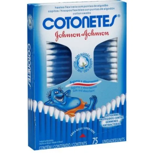 Johnsons Hastes Flexíveis Cotonetes 75UN