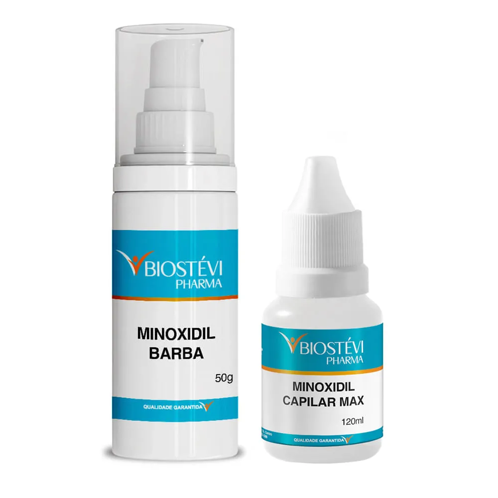 Kit Barba e Cabelo com Minoxidil