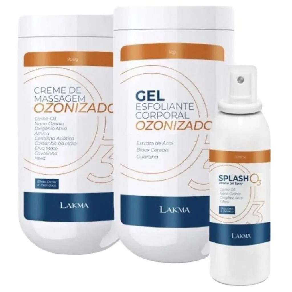 Kit Corporal Ozônio Premium 3 Itens Lakma