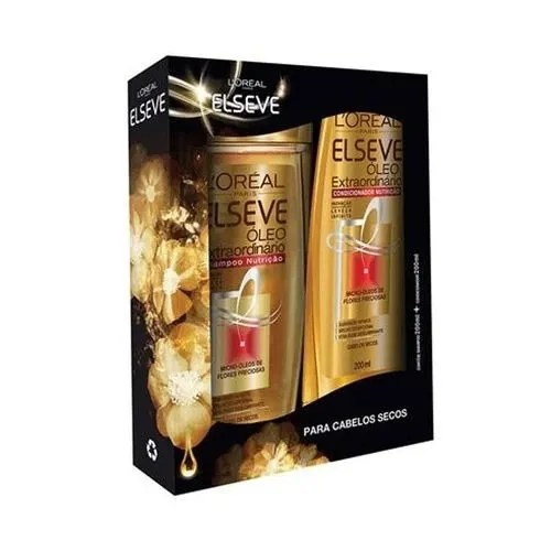 KIT ELSEVE SHAMPOO E CONDICIONADOR OLEO EXTRAORDINARIO 375/170ML