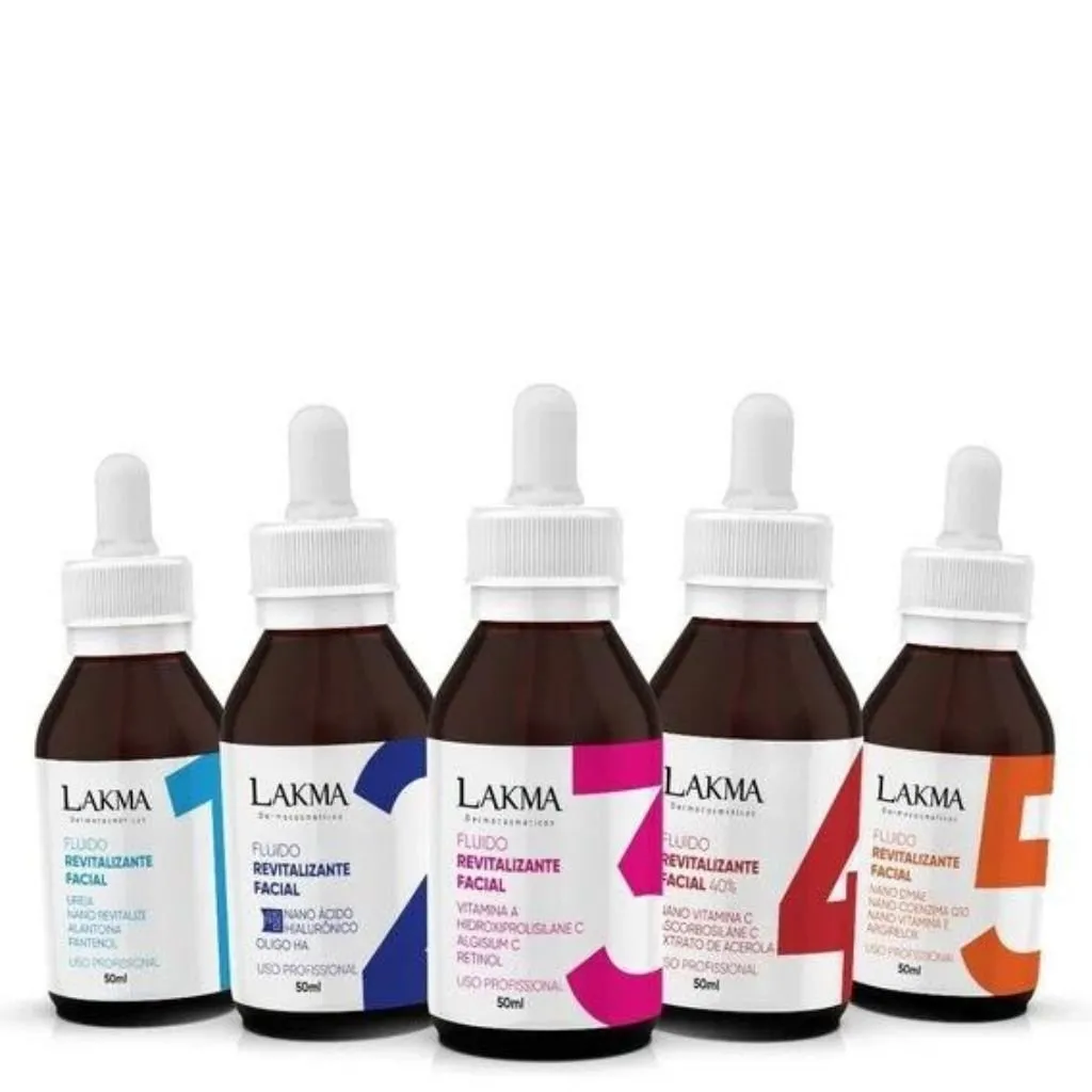 Kit Fluidos Revitalizantes Microagulhamento Lakma (5 itens)
