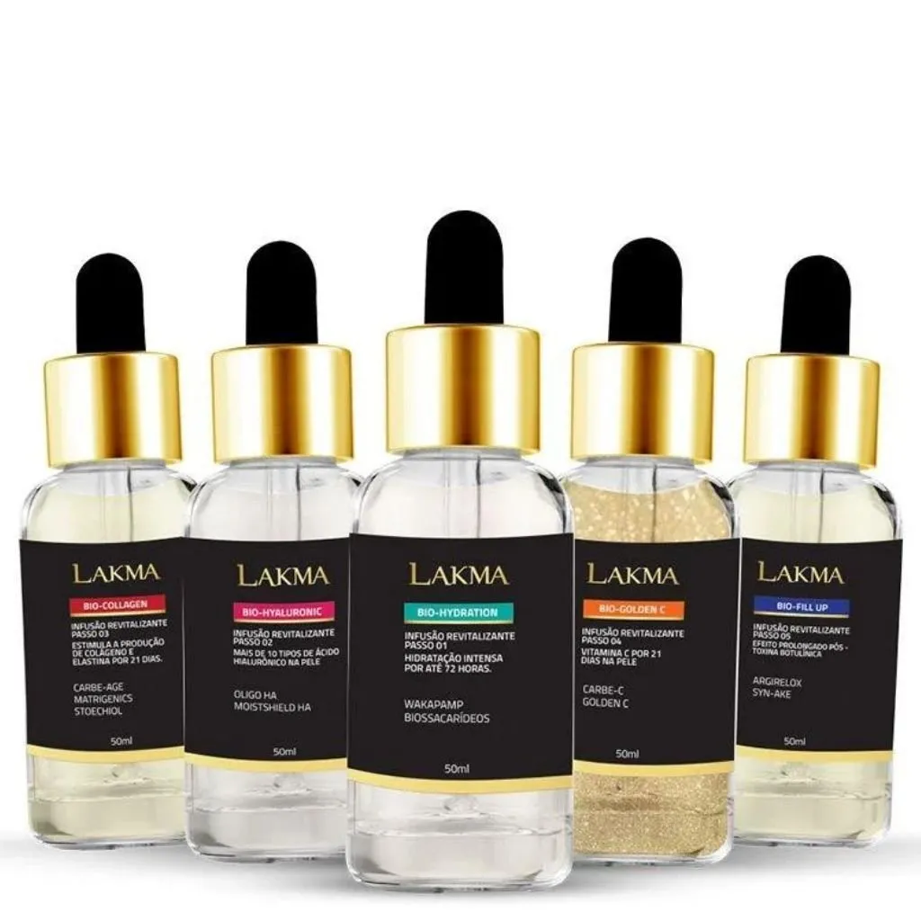 Kit Infusão Biomimétrica Concentrada com 5 Itens Lakma