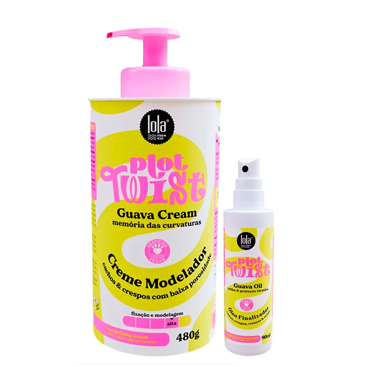 Kit Plot Twist Misturinha Guava Modelador Cream + Óleo Finalizador Lola 2 Itens