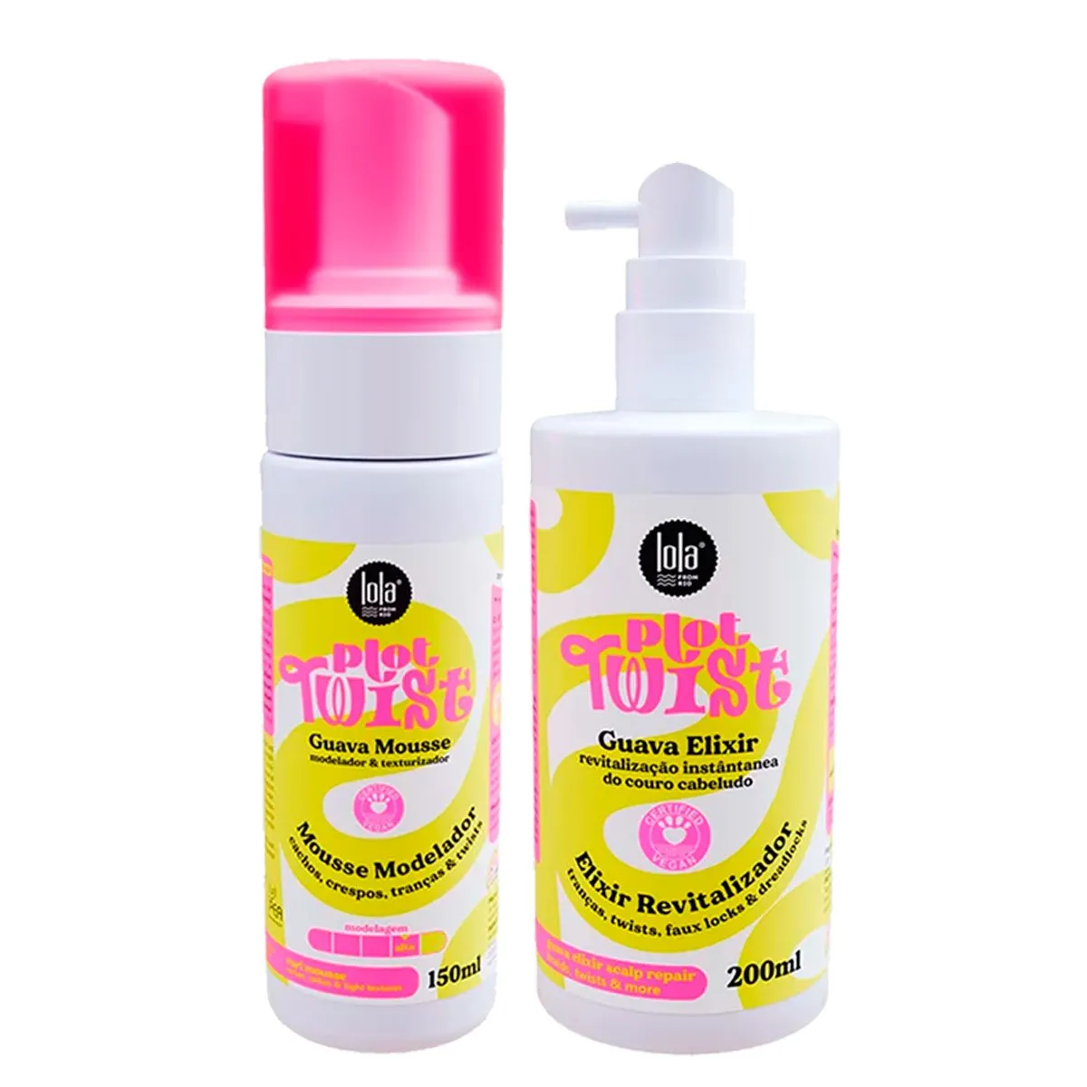 Kit Plot Twist Misturinha Guava Elixir + Mousse Modelador Lola 2 Itens