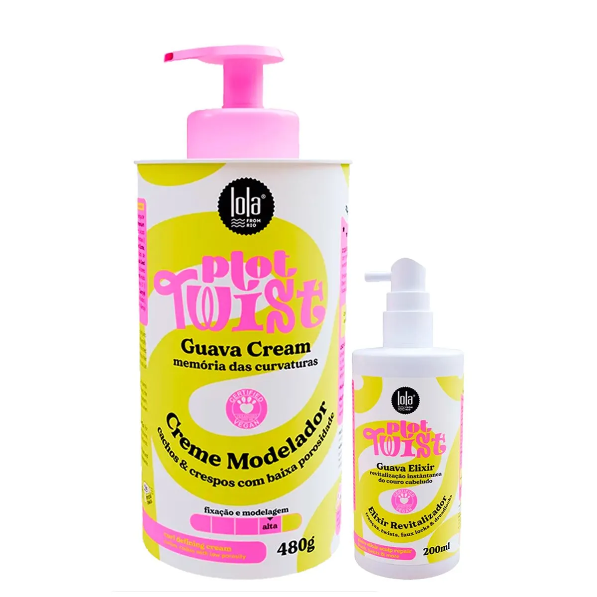 Kit Plot Twist Misturinha Guava Modelador Cream + Elixir Revitalizador 2 Itens