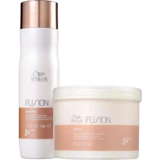 KIT SHAMPOO E MÁSCARA FUSION WELLA