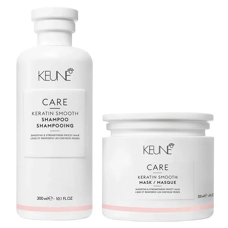 KIT SHAMPOO E MÁSCARA SMOOTH KERATIN KEUNE