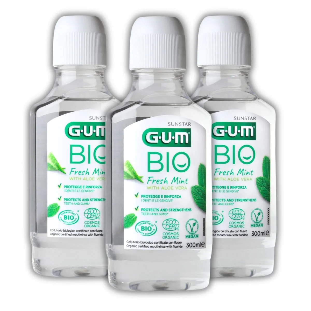 Kit 3 Enxaguante Bucal BIO 300ml - GUM