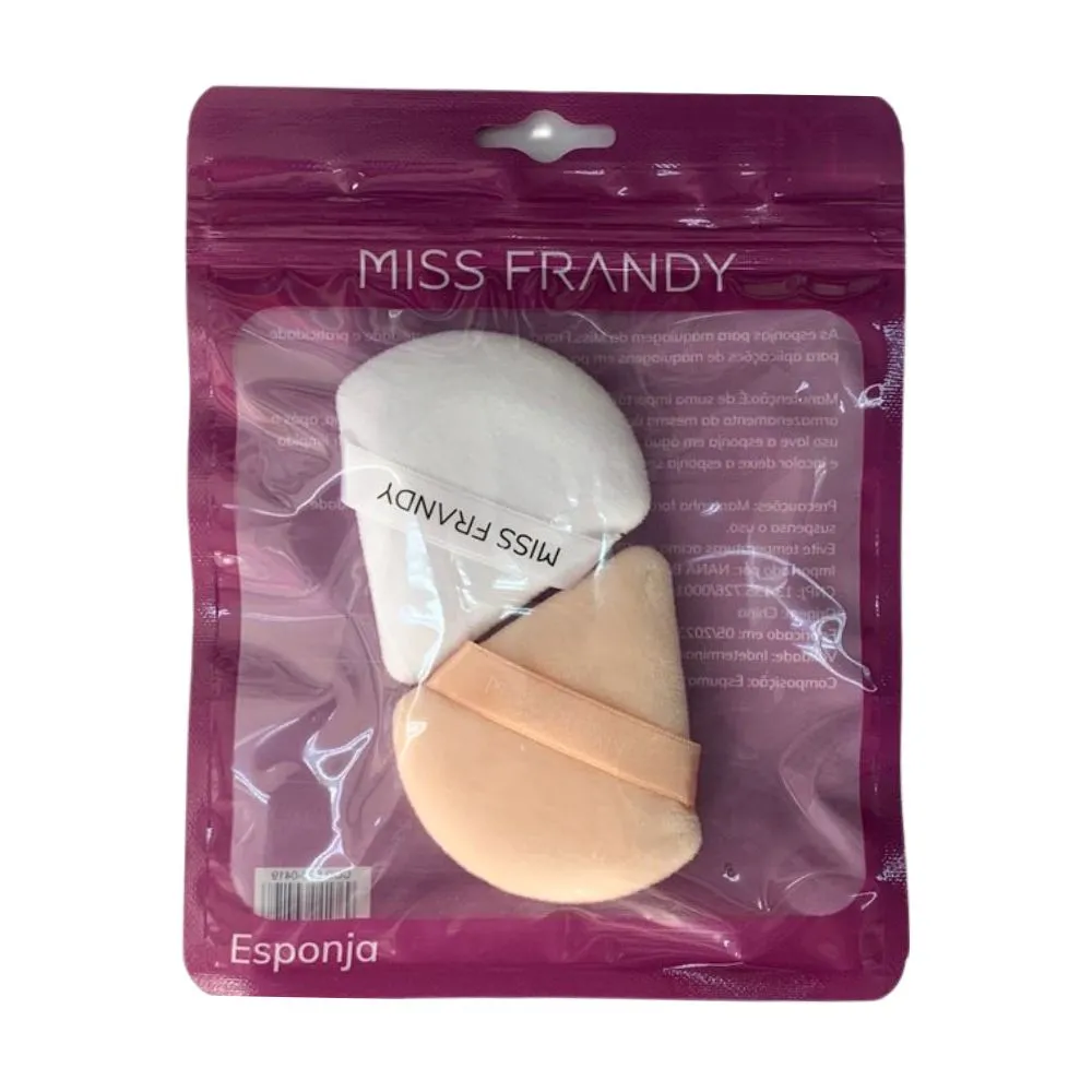 Kit Esponja C/2 unidades Miss Frandy Cores Diversas