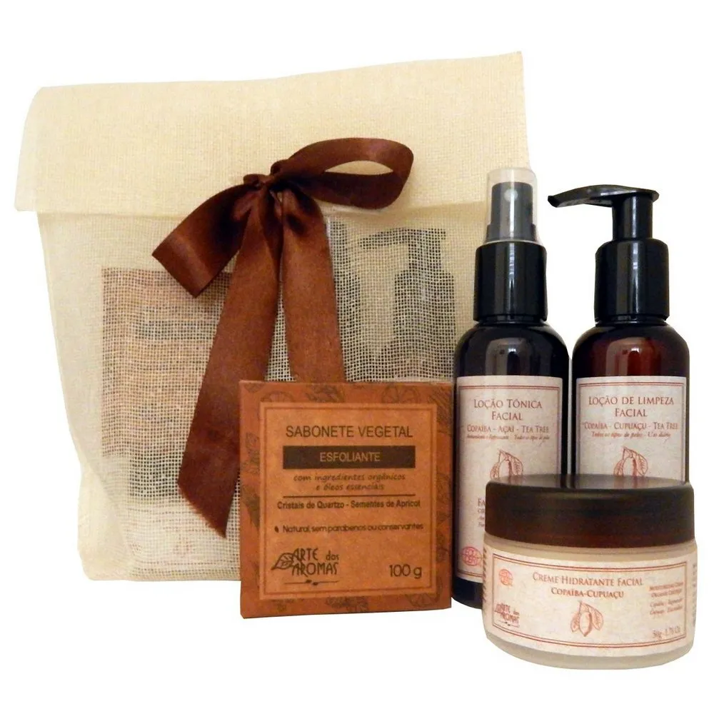 Kit Para Presente Facial Orgânico - Arte dos Aromas
