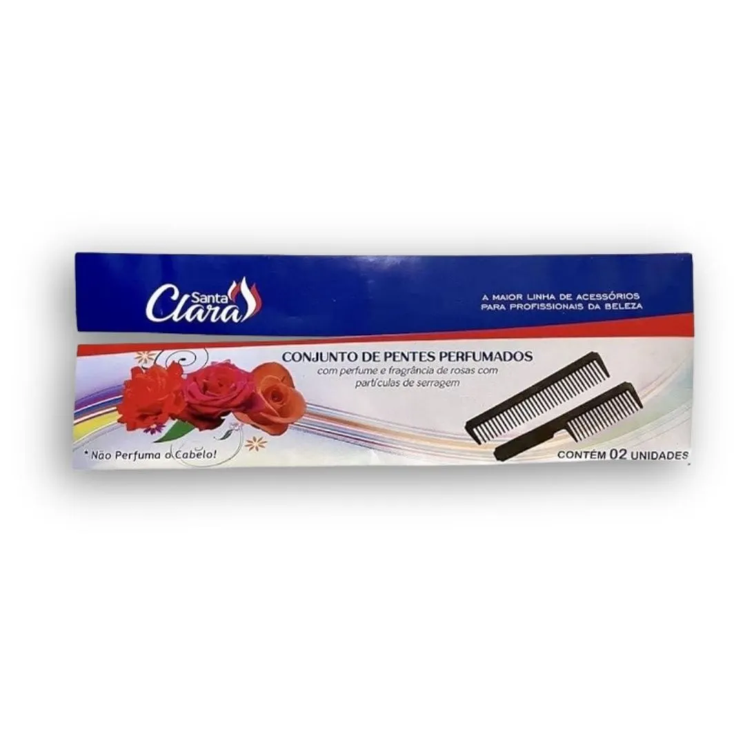 Kit Pentes Santa Clara Perfumados Com 2 Unidades Ref.1407