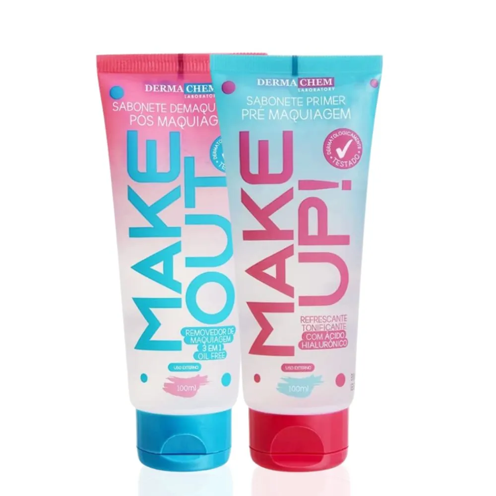 Kit Sabonete Demaquilante Make Out + Sabonete Make up Dermachem 100ml