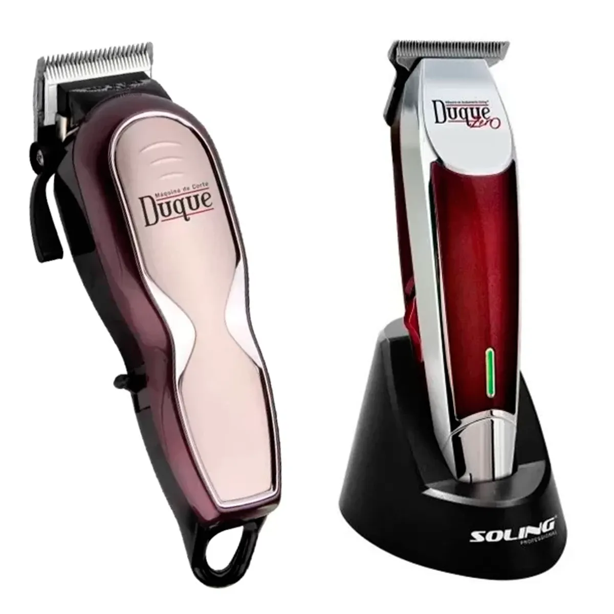 Kit Máquina de Corte Soling Duque Taper + Acabamento Duque Zero Bivolt