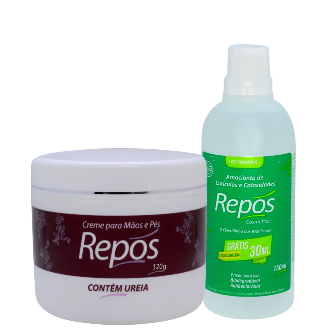 Kit Repos Amaciante 120ml + Creme de Uréia 120ml | ByLinda