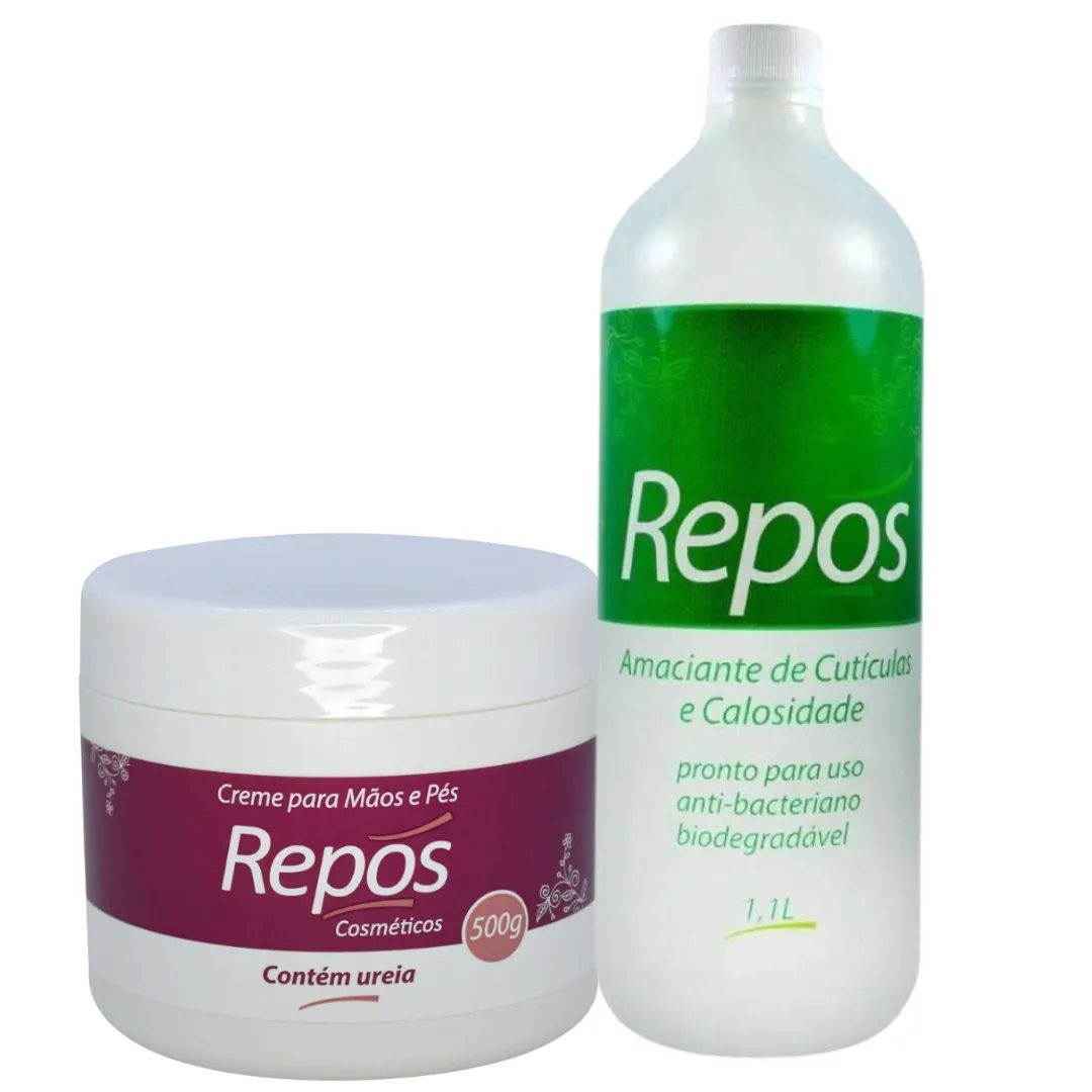 Kit Repos Amaciante 900ml + Creme de Uréia 500ml | ByLinda