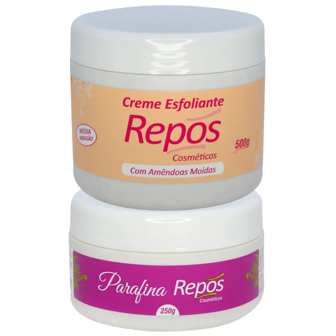 Kit Repos Esfoliante 500ml + Parafina 250ml | ByLinda