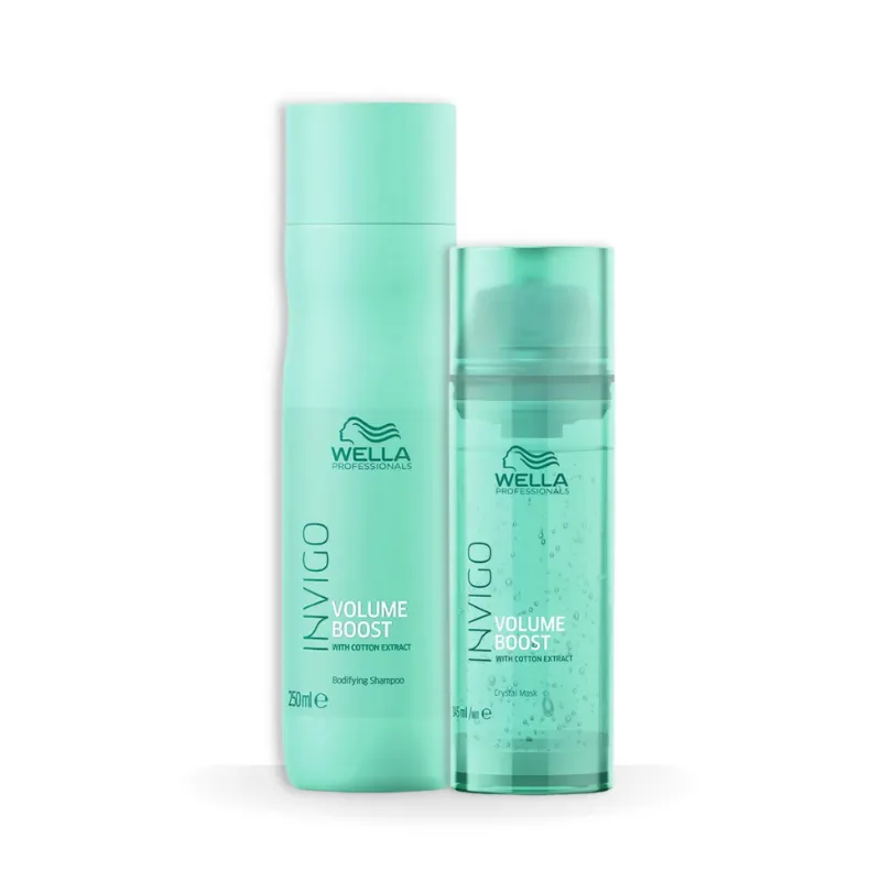 Kit Wella Volume Boost Shamp 250ml + Masc 150ml | Compre Agora