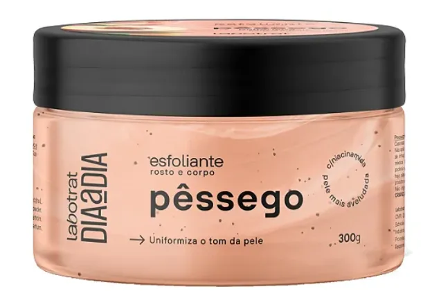 LABOTRAT Pêssego Creme Esfoliante para o Rosto e Corpo com Niacinamida 300g