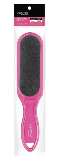 LIXA PLÁSTICA PÉS COM REFIL VERTIX