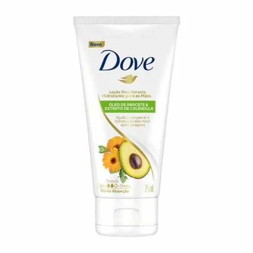 Loção Desodorante Hidratante Para As Maõs Òleo De Abacate E Calêndula 75ML - Dove