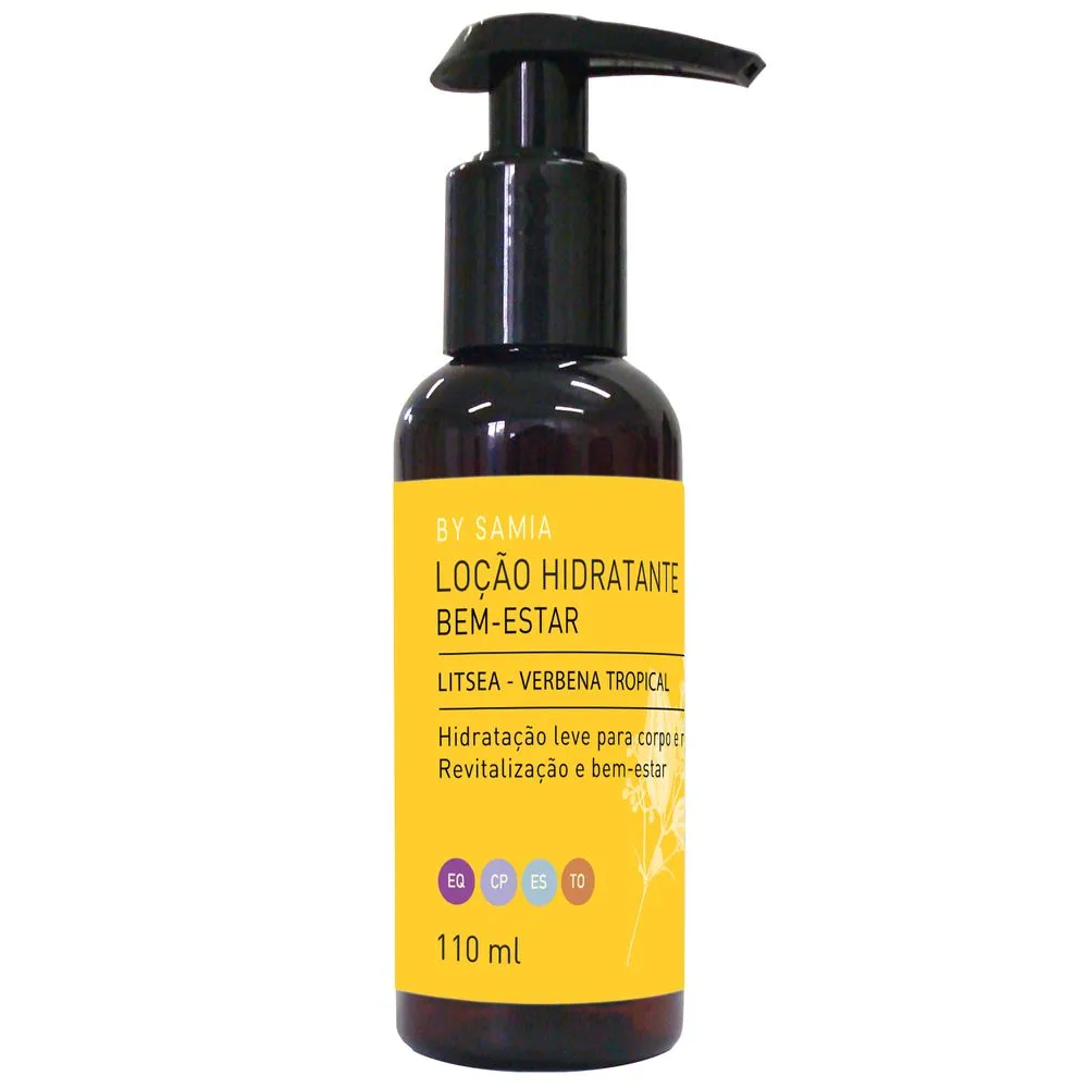 Loção Hidratante Bem Estar (Verbena) - By Samia - Frasco com 110ml
