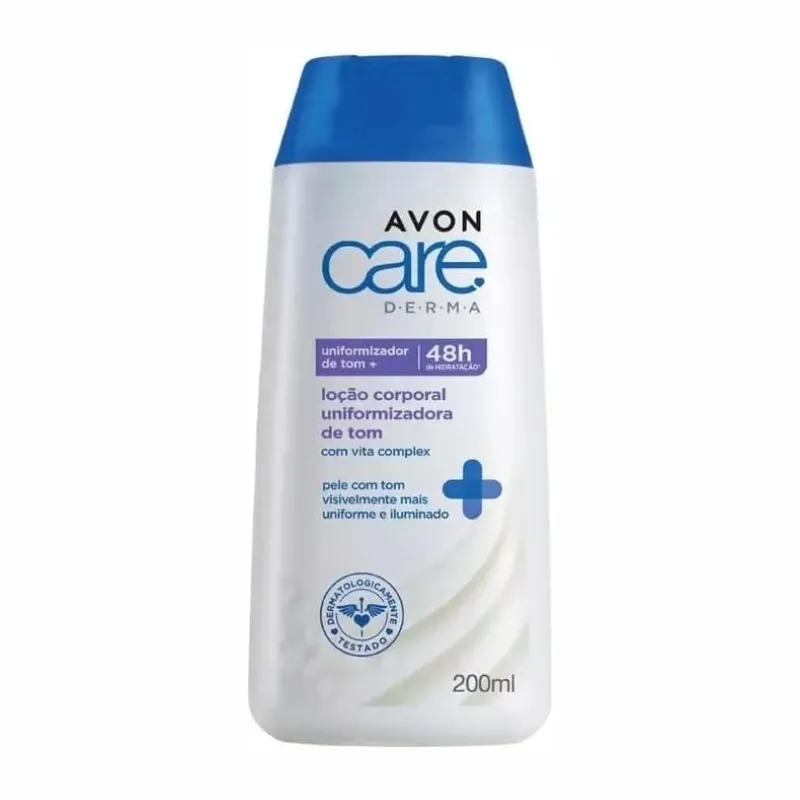 Loção Corporal Uniformizadora De Tom Avon Care Derma 200ml