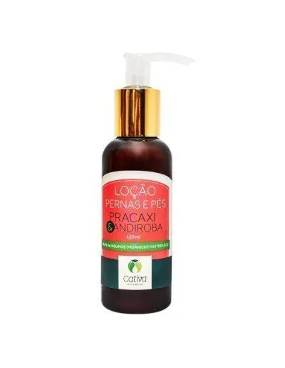 Loção Para Pernas e Pés - Pracaxi e Andiroba - Cativa - Frasco com 120