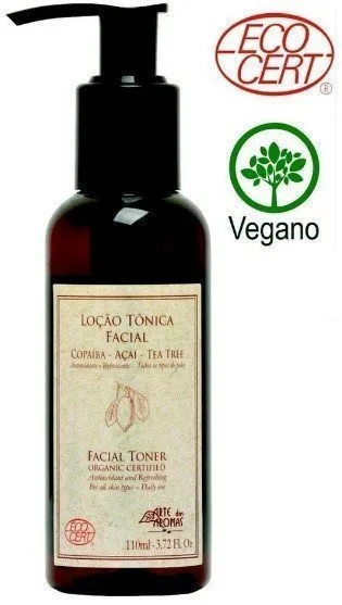 Loção Tônica Facial Orgânica ECOCERT - Arte dos Aromas - Frasco com 11