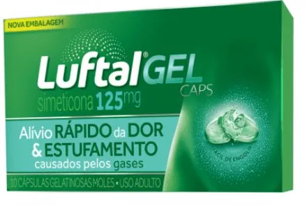 Luftal Gel Caps 125mg com 10 cápsulas
