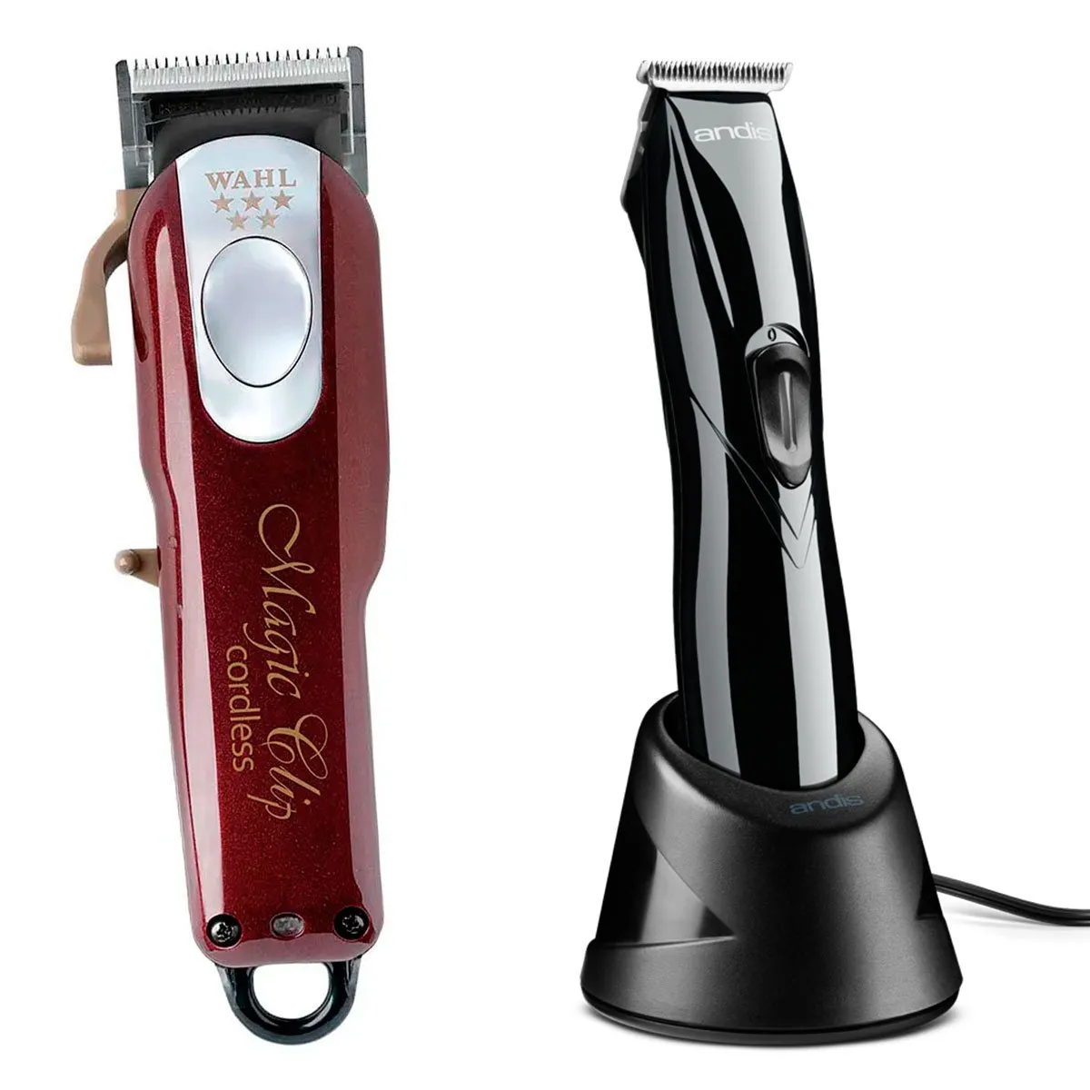 Kit Máquina Wahl Magic Clip Cordless + Andis Slimline Pro Li Black Bivolt