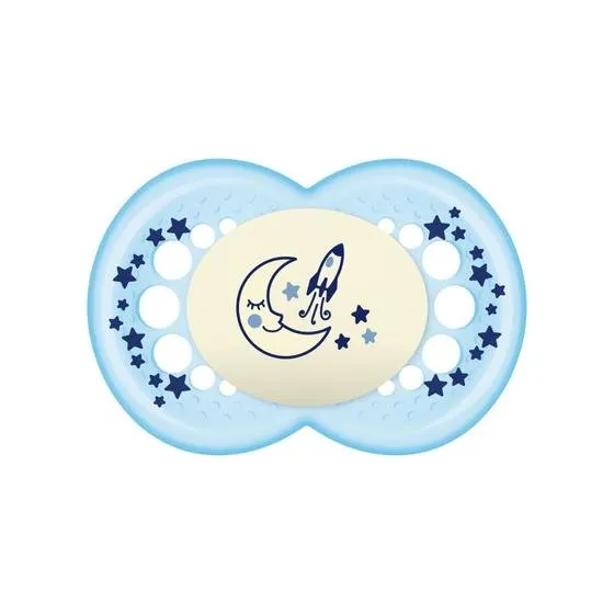 MAM Chupeta Night 6+ Azul Single Box 2525