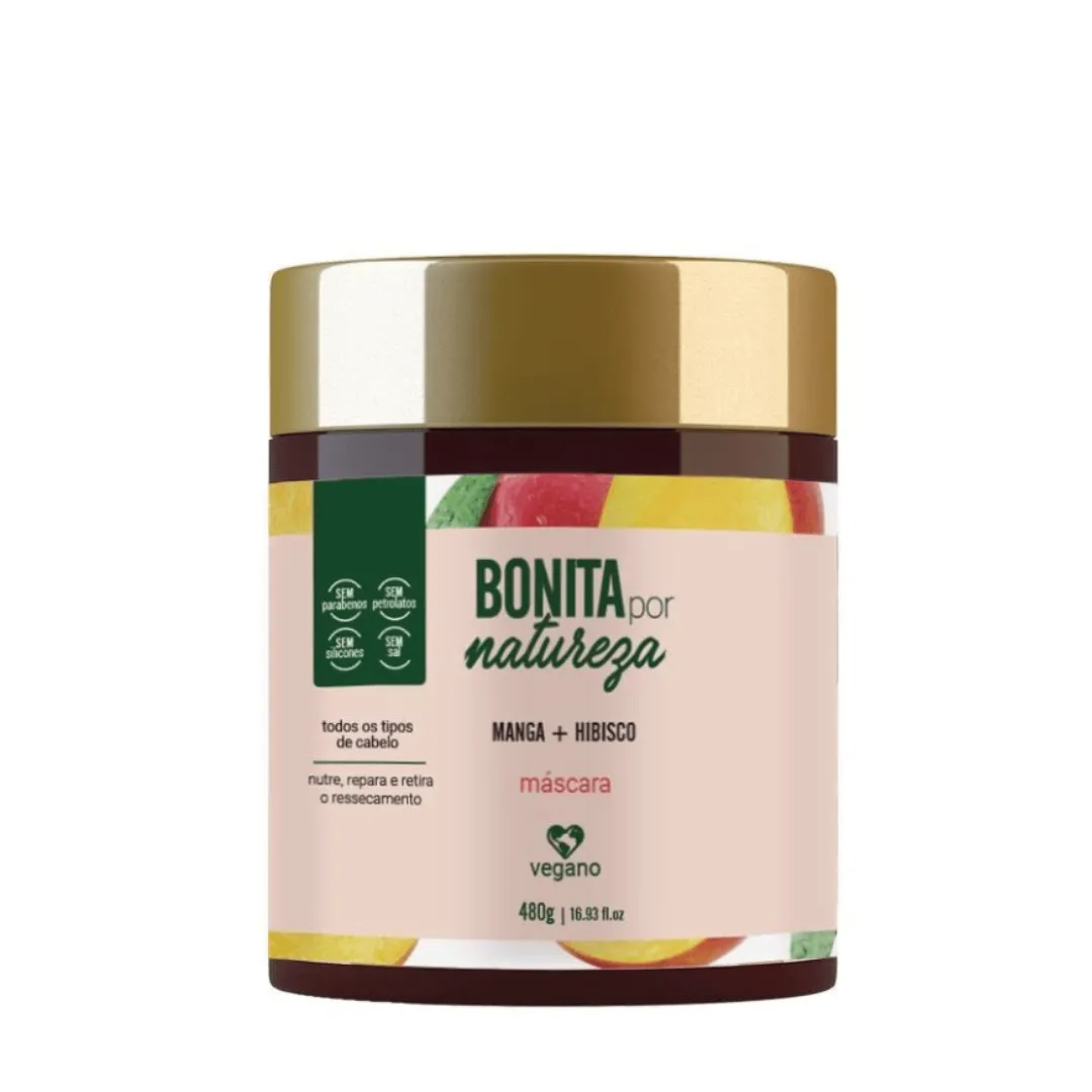 Yenzah Bonita Por Natureza Manga e Hibisco Máscara 480g | Compre na Linda