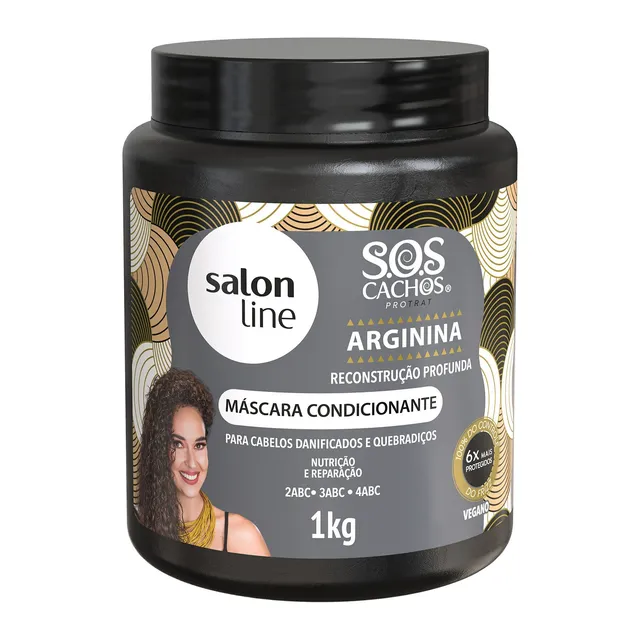 Máscara Condicionante SOS Cachos Arginina 1kg - Salon Line