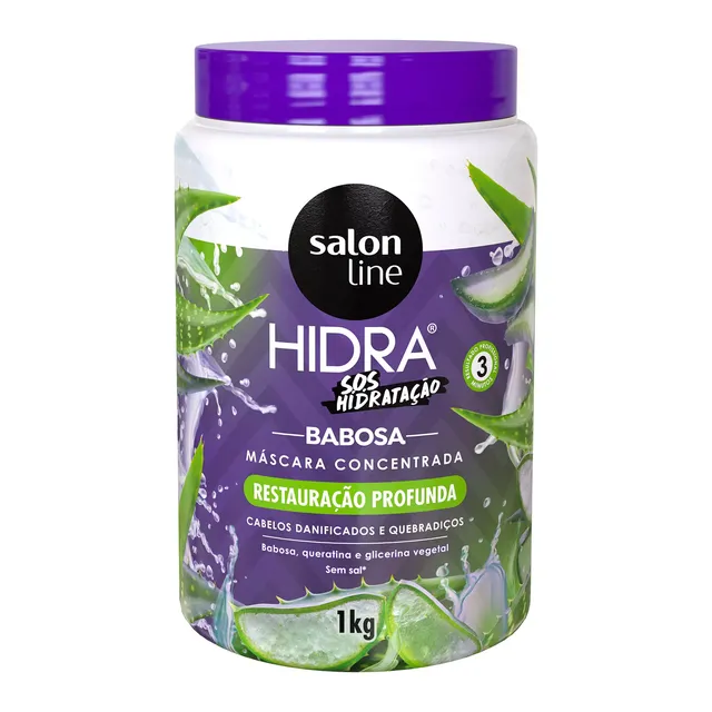 Máscara de hidratação Babosa Hidra Sos Hidratação 1Kg - Salon Line