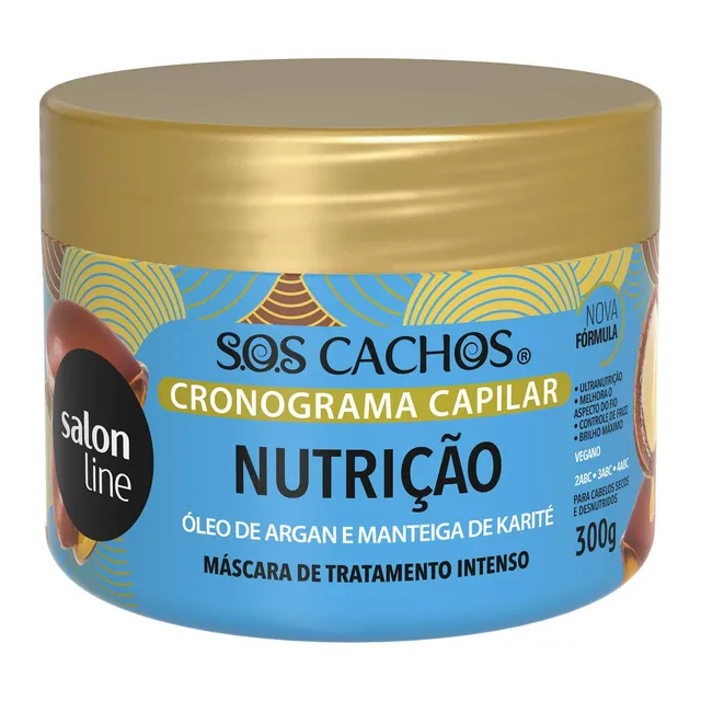 Máscara de Nutrição Cronograma Capilar SOS Cachos 300g - Salon Line