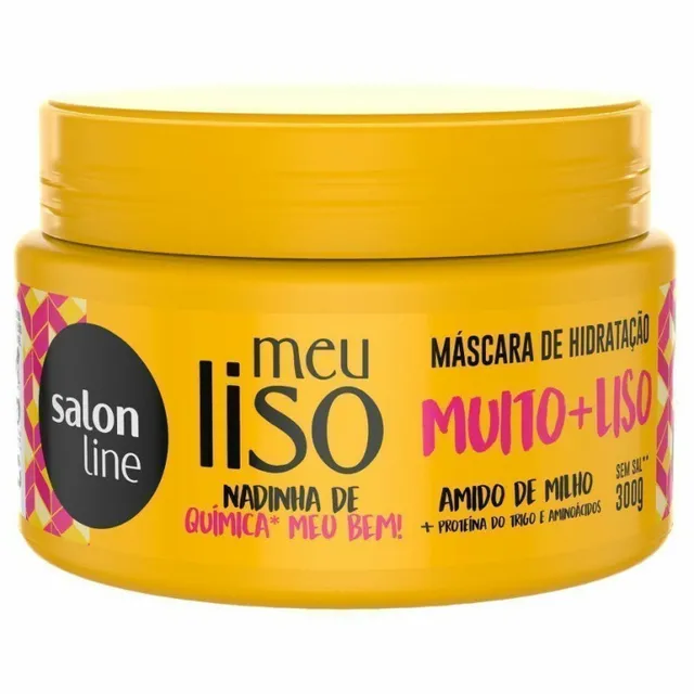 Mascara Meu Liso Amido De Milho 300g - Salon Line