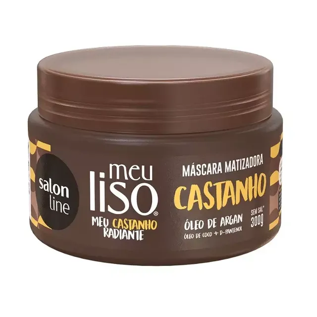 Máscara Meu Liso Matizador Castanho 300g - Salon Line