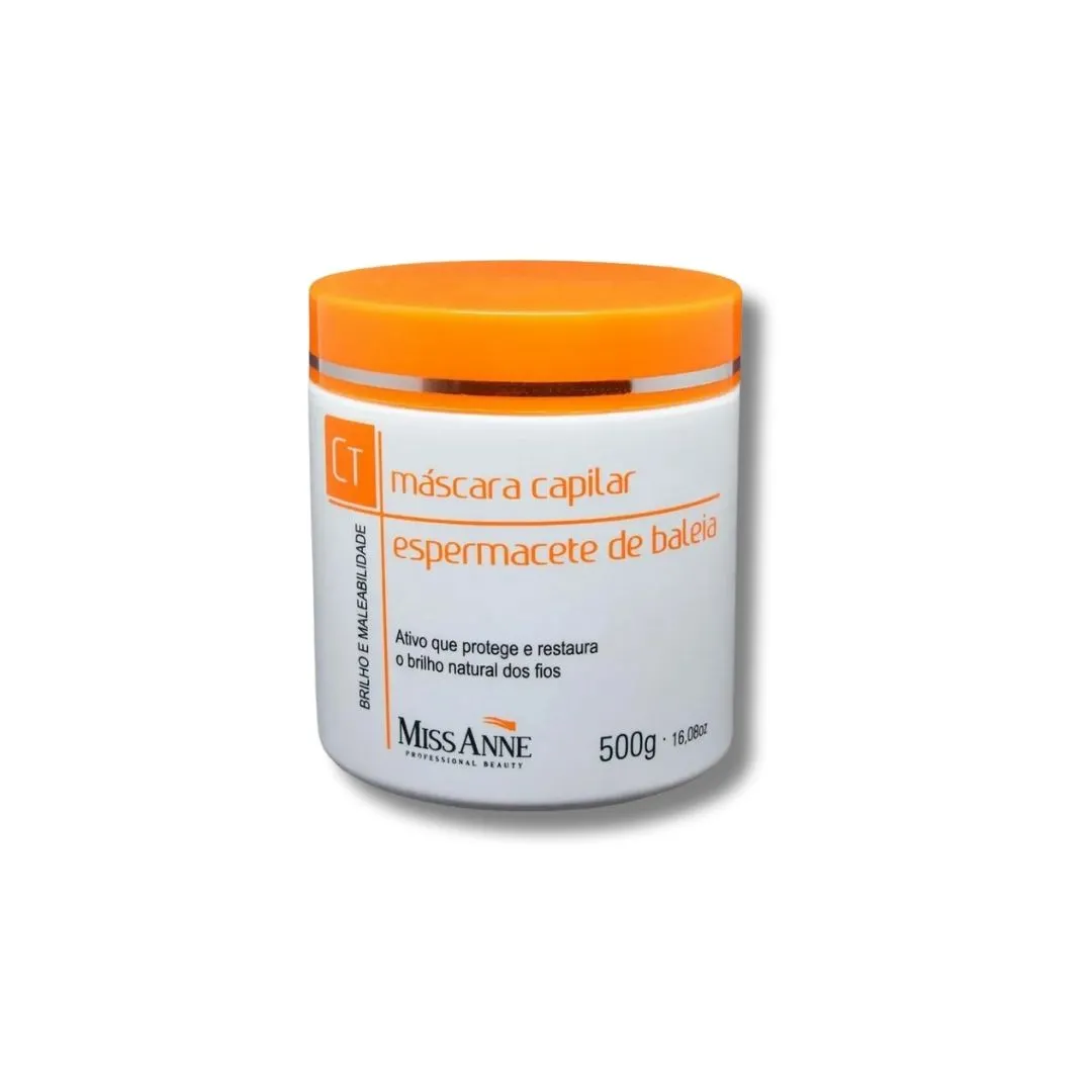 Máscara Capilar Miss Anne 500g Espermacete De Baleia